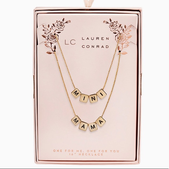 NWT LC Lauren Conrad "Mini" & "Mama" Necklace Set Mother’s Day gift 💝 - Picture 3 of 5